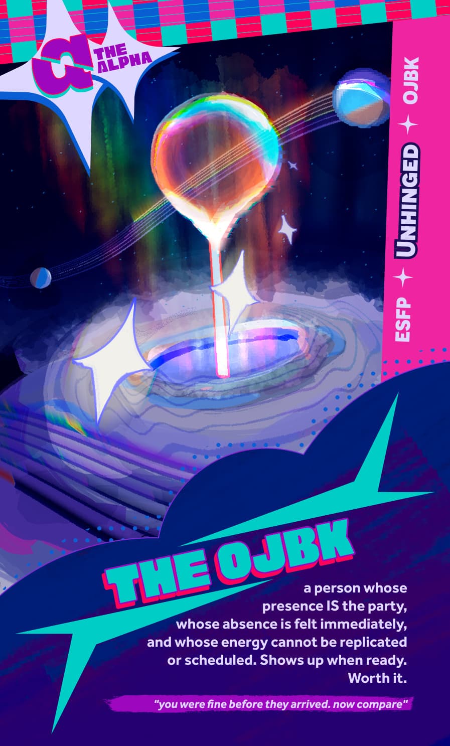 The OJBK card artwork