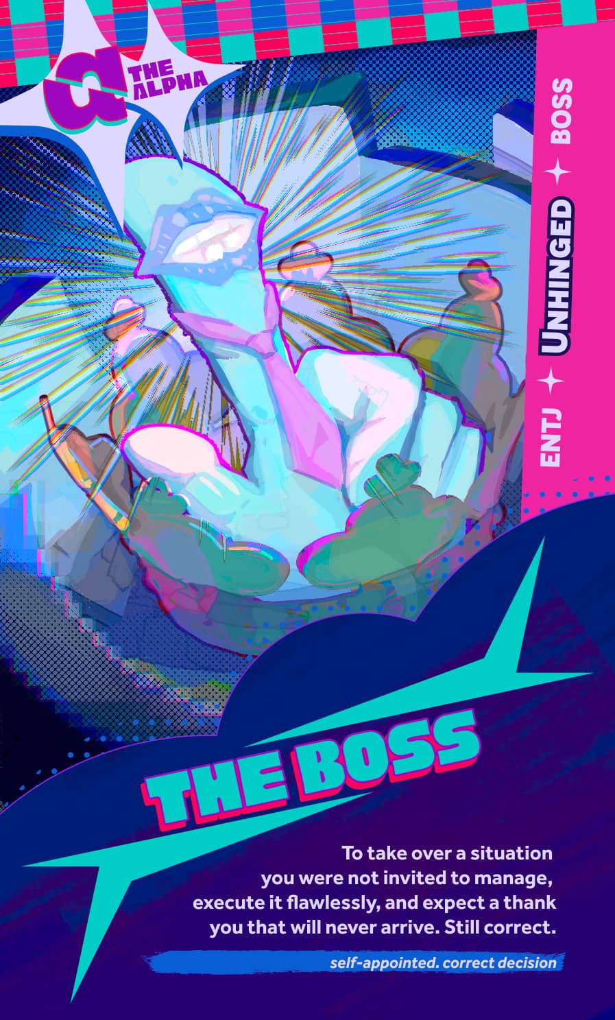 The boss card artwork